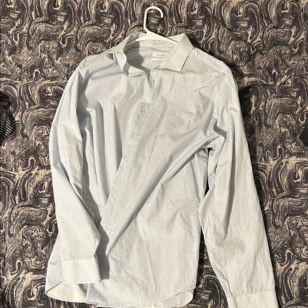 Calvin Klein Men's Light Blue Dress Shirt
